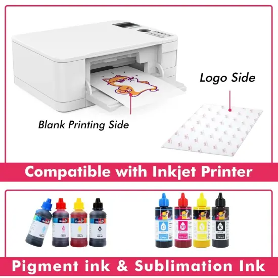 Koala Printable Inkjet Heat Transfer Paper Iron-on for Light T-shirt 25 Sheets {5}