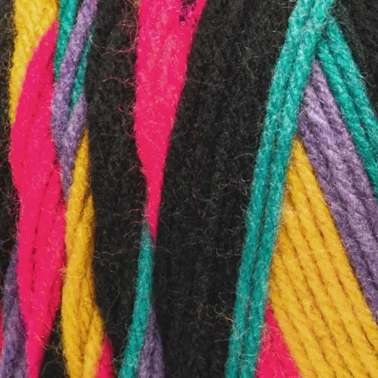 Red Heart All in One Granny Square Yarn 24 Pack-Rad Party {5}