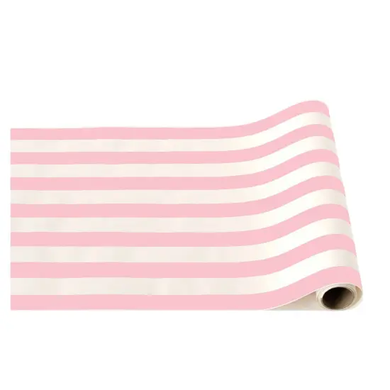 PETAL PINK SIGNATURE CABANA STRIPE TABLE RUNNER {1}