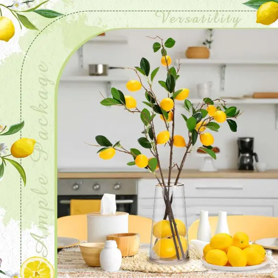 36 Pcs - Artificial Lemon Branch {3}
