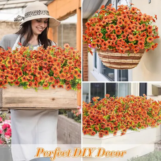 Fall Flowers UV Resistant Artificial Mums for Outdoors {5}