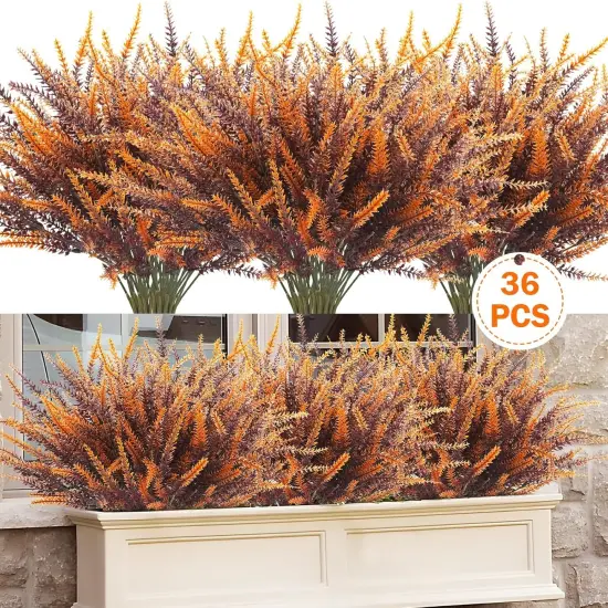 Artificial Fall Flowers Outdoors - 36 Bundles {2}