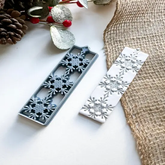SNOWFLAKE BOOKMARK | CHRISTMAS 2024 | CLAY CUTTER {2}