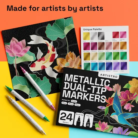 Dual Tip Acrylic Paint Markers {4}