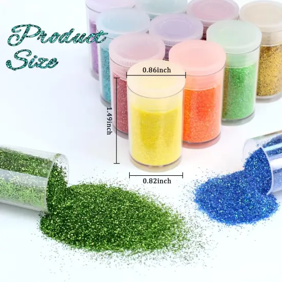 36 Colors Set, Fine Glitter for Resin, Arts and Craft Supplies Glitter {5}
