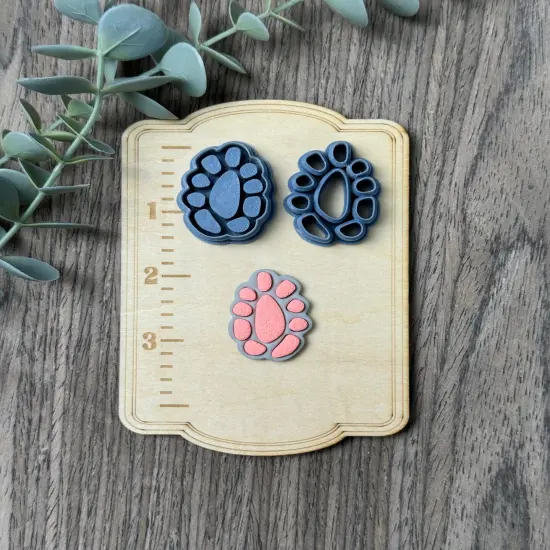 Organic Cluster | Faux Turquoise | Country Western Clay Cutters {1}