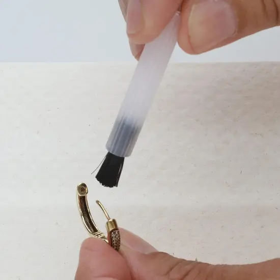 The Beadsmith Sunshine Premium Jewelry Cleaner &ndash; 4oz Cleaner with Brush, 6oz Refill Bottle and 1.5oz Polishing Cream &ndash; Safe to Use on Gemstones, Soft Stones, Precious Metals on All Types of Jewelry {6}