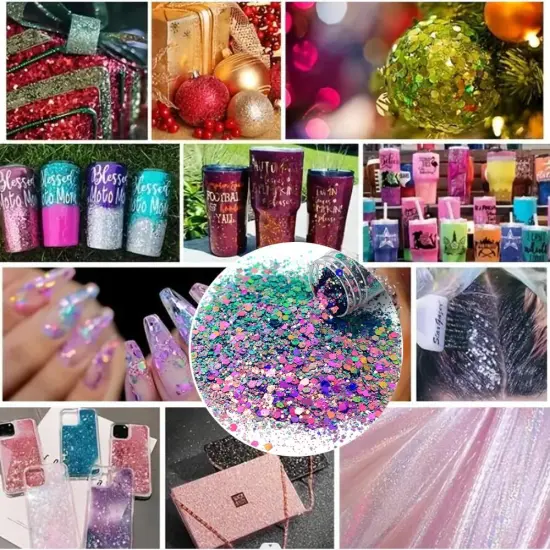 Color Shift Mixed Crafts Chunky Glitter for Tumblers {6}