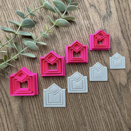 SQUARE ART DECO CLAY CUTTERS {1}