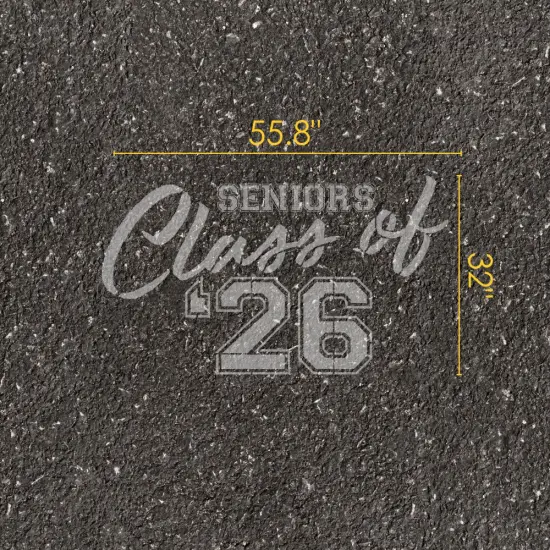Varsity Class of Parking Space Stencil | High School Senior Parking Spot Stencil | Reusable Stencil | Stencil Ease | {4}