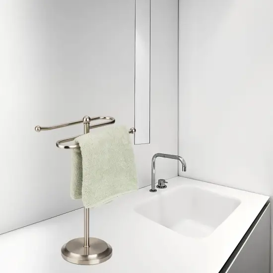 New Classical S Design Fingertip Towel Holder Silver {4}