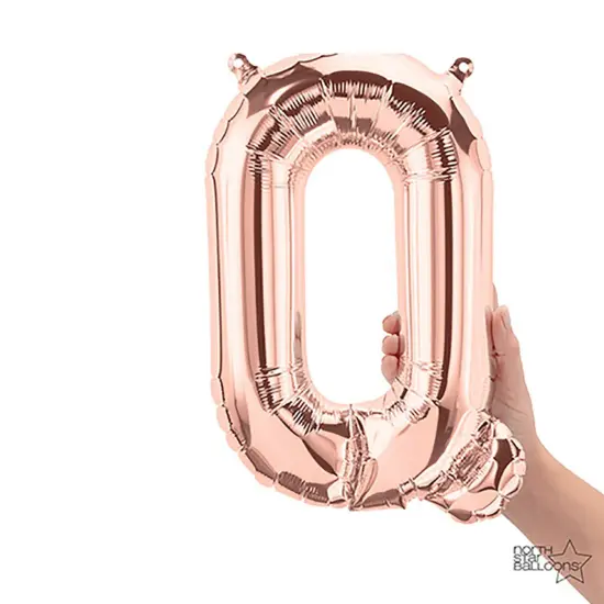 NorthStar Balloons&reg; 16 Inch Letter Q Rose Gold Air Fill Only {1}