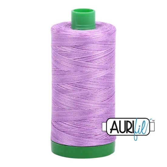 French Lilac - Variegated (3840) | 40wt Large Spool (1000M / 1094Y) | Aurifil Thread {1}