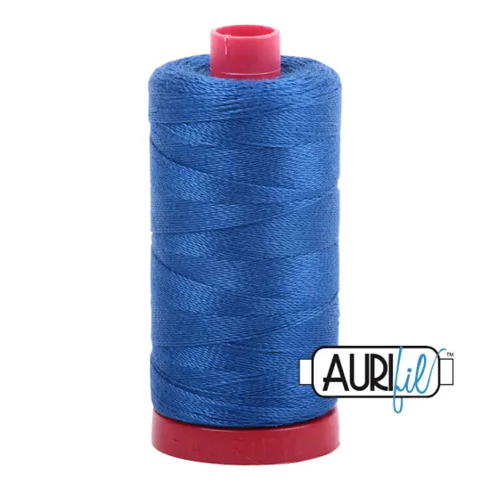 Medium Blue (2735) | 12wt Large Spool (325M / 356Y) | Aurifil Thread {1}