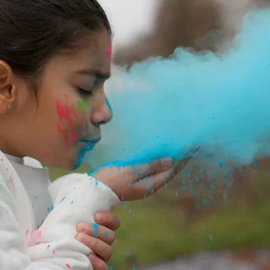 Kulture Khazana: Holi Color Powder - 1lb Bags, 7 Pack - All Natural, Washable, Biodegradable, Non-Toxic, Festival of Colors, Fun Run, Parties, Outdoor {5}