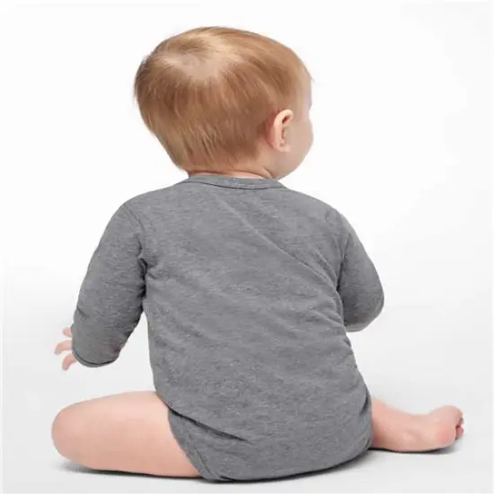 Rabbit Skins&reg; Infant Fine Jersey Long Sleeve Bodysuit Peachy {7}
