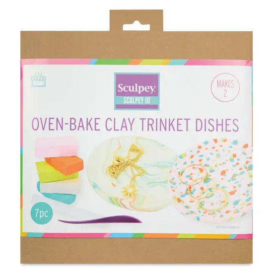 Sculpey III Oven Bake Clay Trinket Dishes Kit {1}