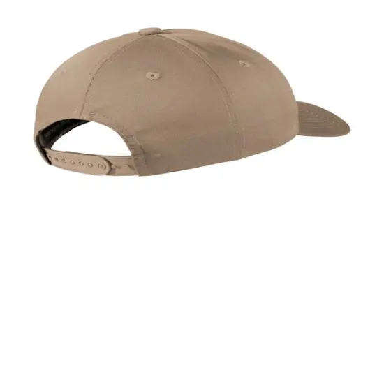 Port Authority&reg; Snapback Fine Twill Cap Khaki {2}