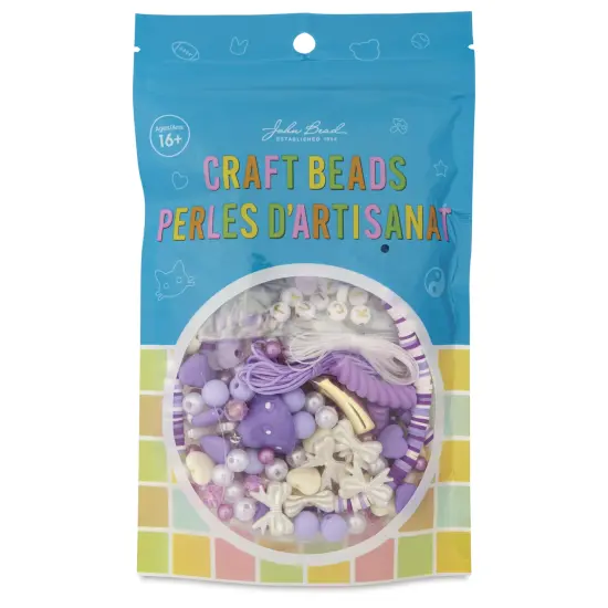 John Bead Craft Beads Bracelet Kit - Purple {1}