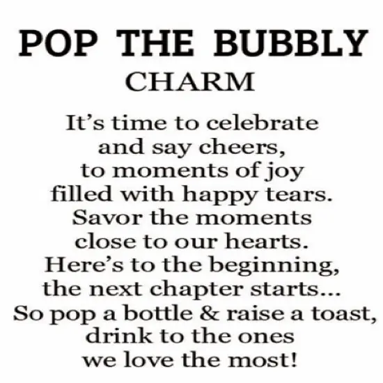 Pop the Bubbly Charm {3}