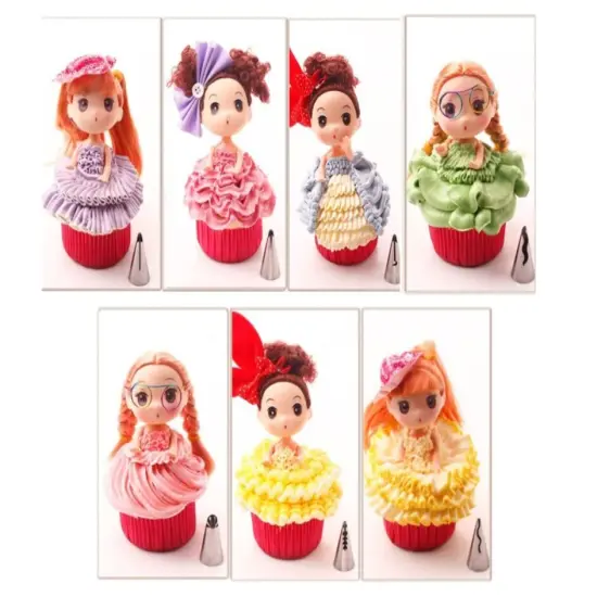 Icing Piping Tips Ruffle Tips 7 PC {5}