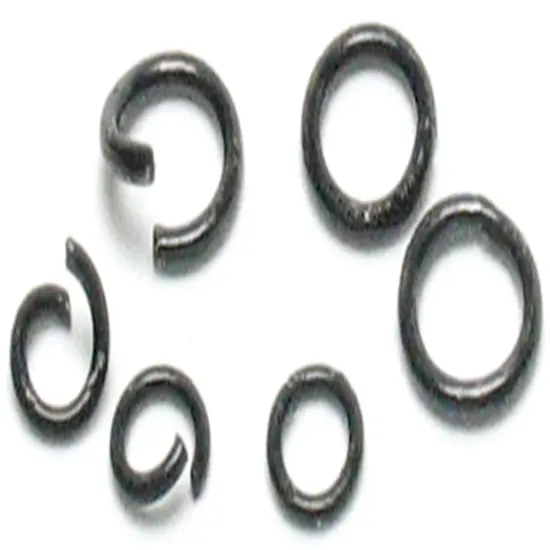 CousinDIY Jewelry Basics Metal Findings 400/Pkg-Black Jump Rings 4mm To 6mm {3}