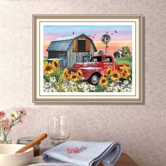 5D DIY Farmhouse Diamond Painting Kits for Adults {2}
