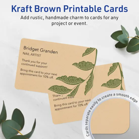 Avery Kraft Brown Postcards, 6" x 9" Rectangle Rounded Corners {2}