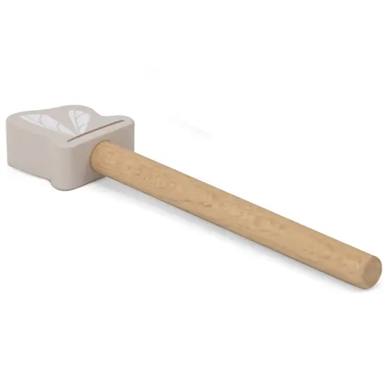 Label Label: Wooden Bongos - Tan - Musical Instrument Toy, 2 Dragonfly-Shaped Drum Sticks, Carry Handles, Develops Creativity, Toddler & Kids Ages 2+ {7}