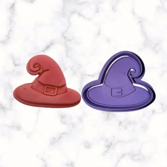 Witch Hat Cookie Cutter with Stamp Option {1}