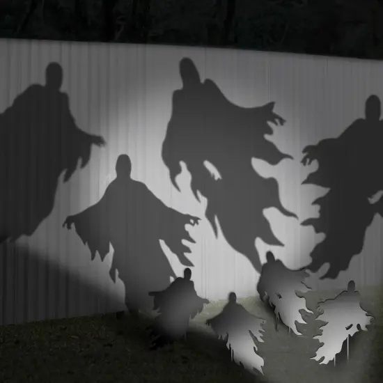 4Pack Halloween Ghost Yard Signs with Stakes Scary Silhouette Outside {1}