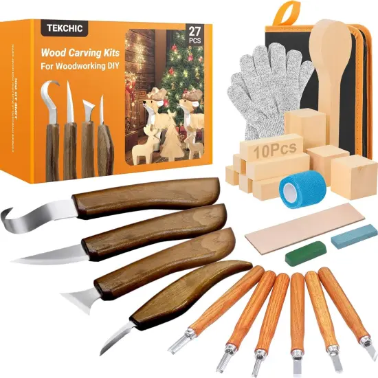 27pcs Wood Carving Tools Set {1}