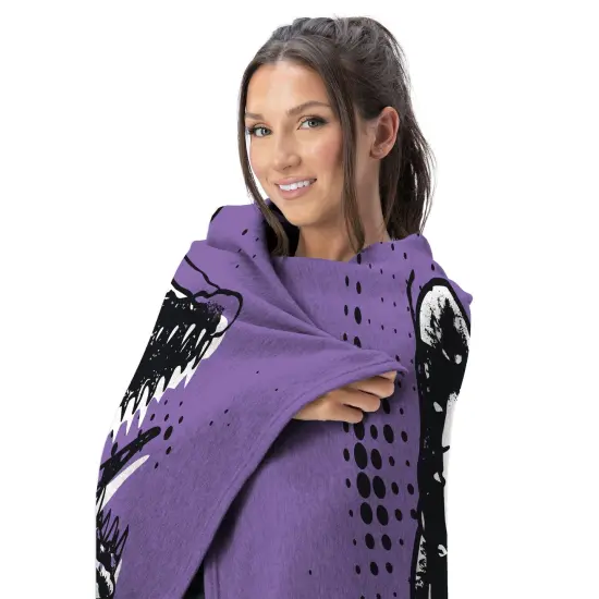 Warner Brothers Beetlejuice Silk Touch Throw Blanket I Hate Sandworms {3}