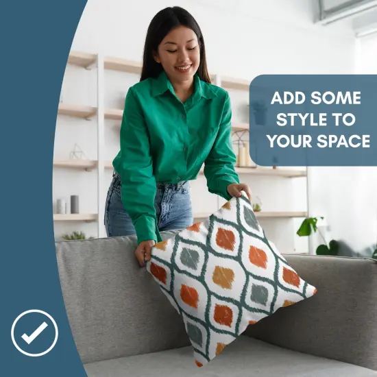 Americanflat Diamond Pattern Design Throw Pillow with Premium Polyester {4}