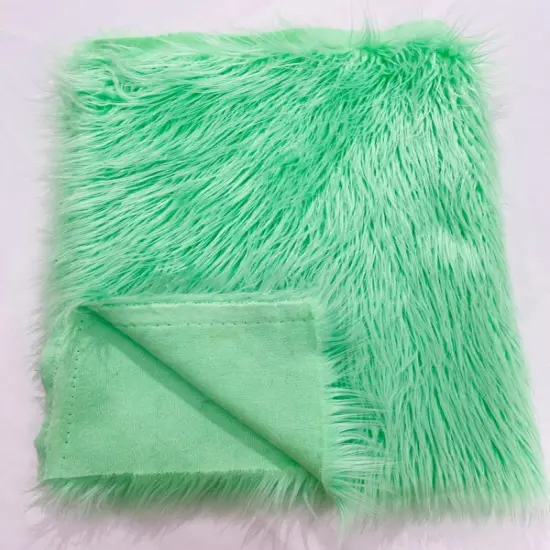 1 Yard Shaggy Faux Fox Fur Soft Vegan Fabric for Crafts, Costumes & Home Decor Projects Rainbow {2}