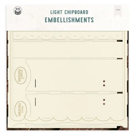 P13 Light Chipboard Decoration Base 12"X12"-Once Upon A Time, Mini Theatre {1}