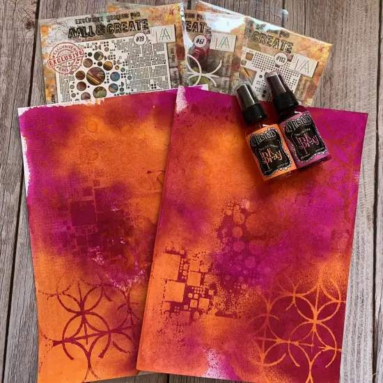 AALL And Create Stencil 6"X6"-Broken Circles {4}