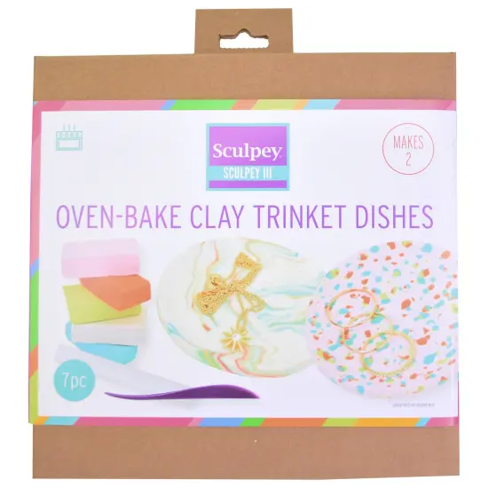 Sculpey III Oven Bake Clay Kit-Trinket Dishes, Makes 2 {1}