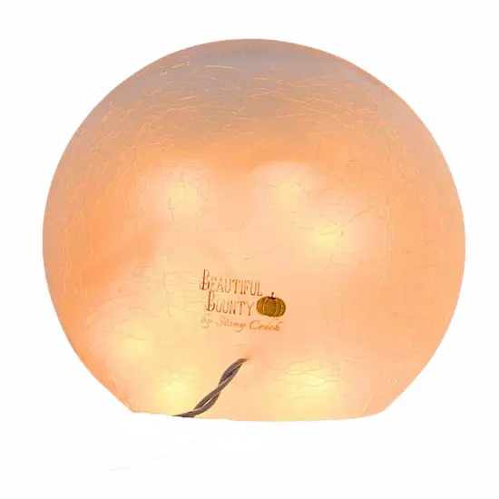 Stony Creek 6.5 Inch Beautiful Bounty Pre-Lit Orb Thanksgiving Lighted Glass Accent , Thanksgiving Decor Autumn Thanksgiving THANKFUL {2}