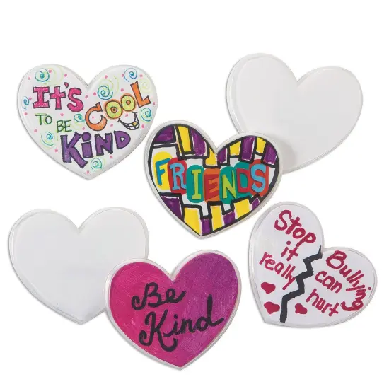 Color-Me&trade; Heart Pin (Pack of 24) {3}