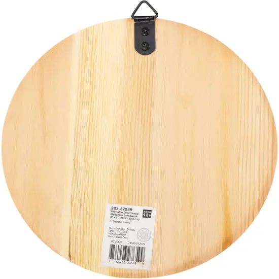 CousinDIY Paintable Wood Medallian 8"x8"-Scrollwork {2}