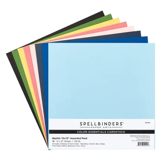 Spellbinders Cardstock Pack 12"X12"-Bayfair {1}