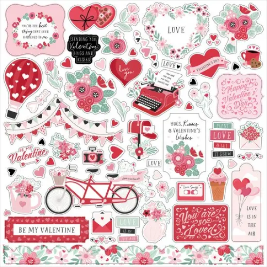Echo park Valentines Day 12x12 Element Stickers {1}