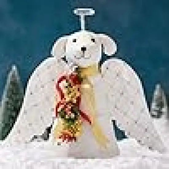 The Original Dog &lsquo;Christmas Miracle&rsquo; Angel Dog Tree Topper {1}