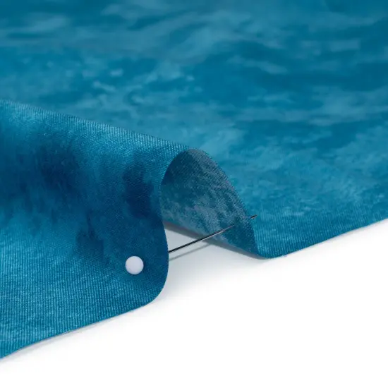 1 Yard Prussian Cotton Quilting Material Toscana Collection Vibrant Abstract 44 inch Width {2}