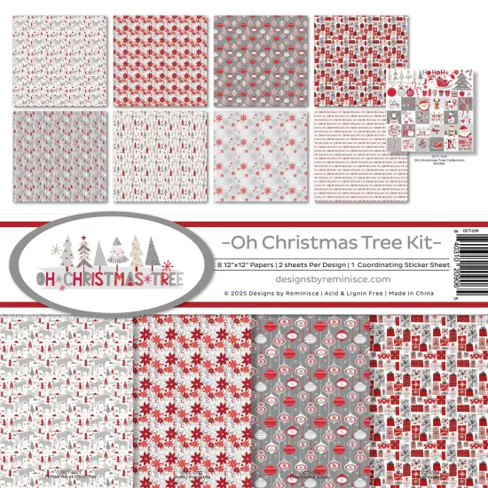 Reminisce Collection Kit 12"X12"-Oh Christmas Tree {1}