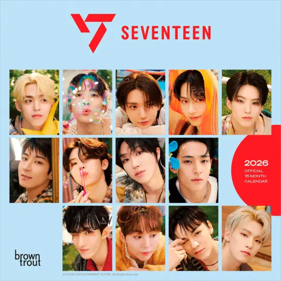 Seventeen OFFICIAL | 2026 7 x 14 Inch (Hanging) Monthly Mini Wall Calendar | {1}
