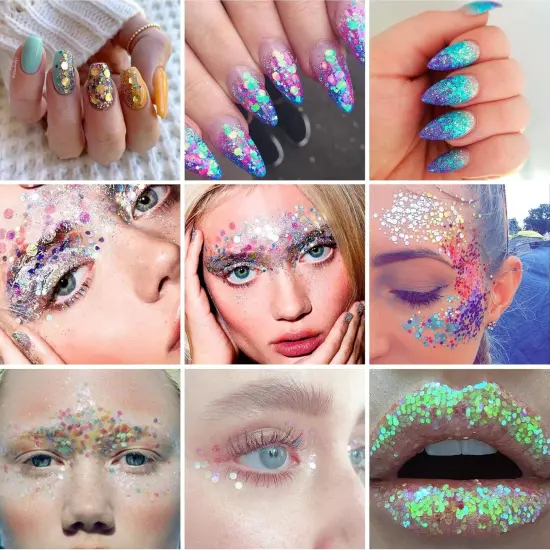 Pale White Chunky Glitter {5}