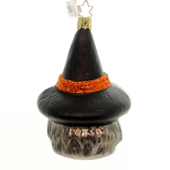 Inge Glas 4.5 Inch Casting Spells Christmas Tree Ornament , Halloween Decor Ornament Halloween Witch Black {2}