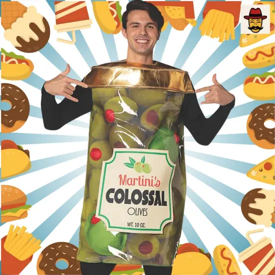 Olive Jar Costume Funny Food Tunic Big Poppa Party Outfit {6}